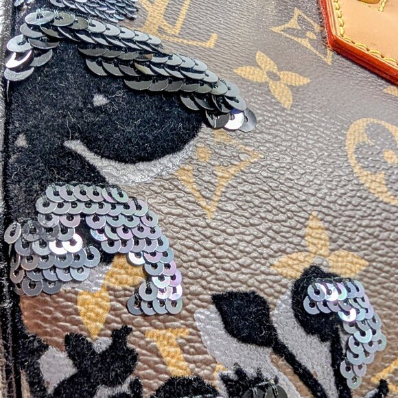 Louis Vuitton Black Monogram Sequin Tisse Speedy 30 - Picture 15 of 16